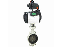 Flange type pneumatic (liner rubber) desulfurization butterfly valve